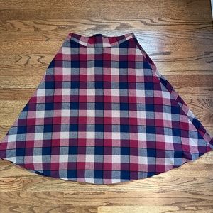 ModCloth plaid skirt, size small